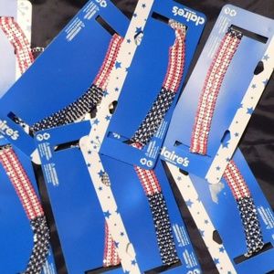 AMERICAN FLAG FLEX CHOKER  NEW  8 in pack